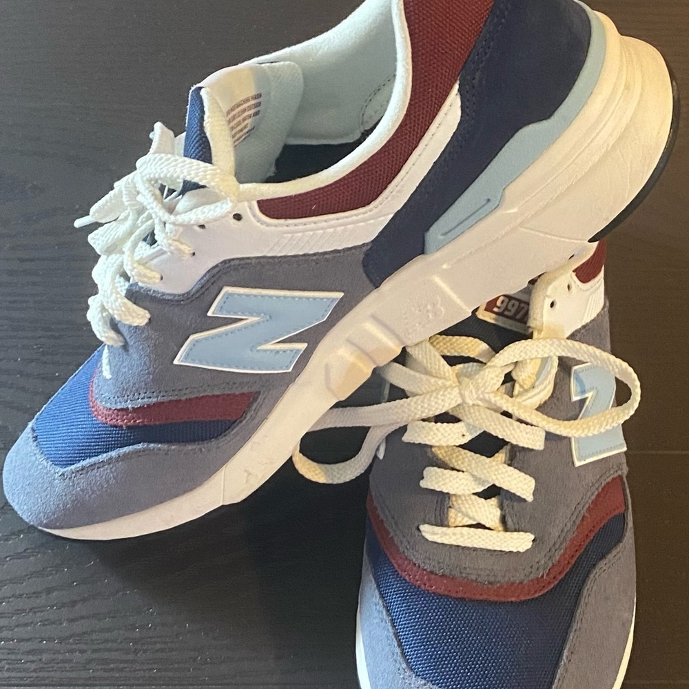 New Balance Blue and Red Athletic Shoes